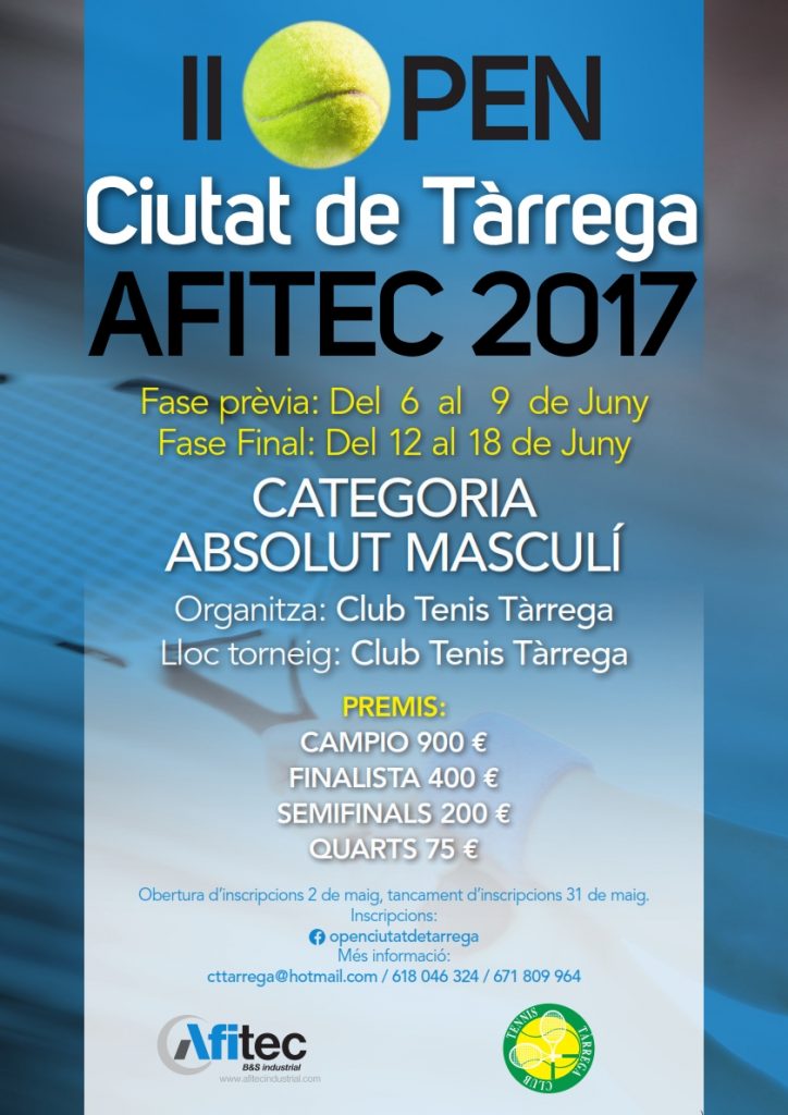 CARTELL OPEN AFITEC 2017